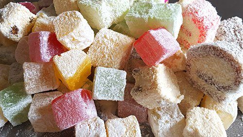 Selection of Turkish delight